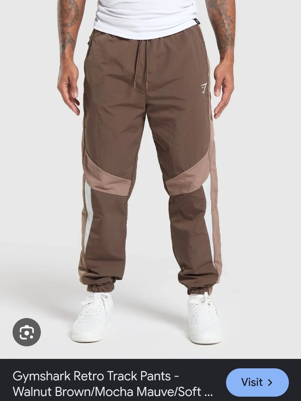 Gymshark Men's Track Pants Nylon Training Joggers